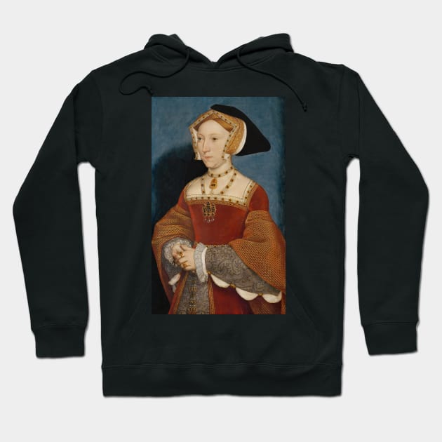 Jane Seymour Queen of England by Hans Holbein the Younger Hoodie by Classic Art Stall